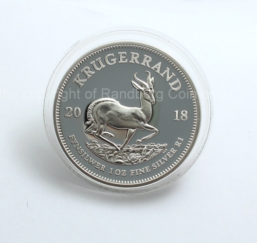 2018 1oz Fine Silver Proof Krugerrand rev