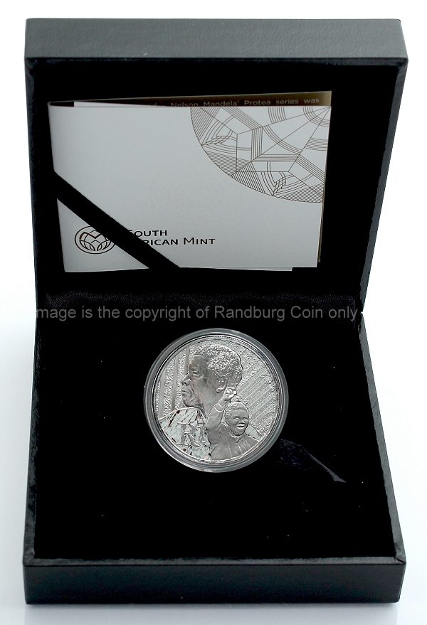 2018 Sterling Silver Proof R1 Life of A Legend Protea open box rev