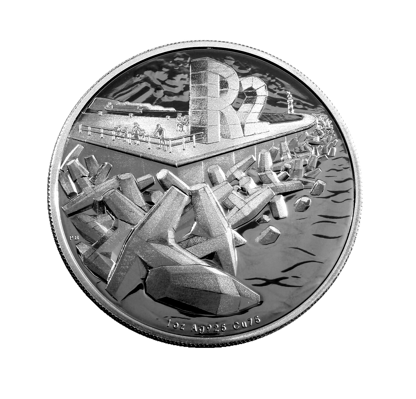 2016 Silver R2 1oz The Dolos  Proof Coin South African Inventions coin rev