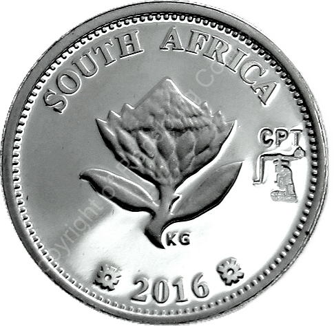 2016 Sterling Silver 2 and Half cent Mint mark Dolos Tickey ob