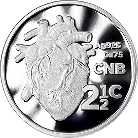 2017 Silver Tickey Silver Heart Transplant Proof Coin South African Inventions Coin rev