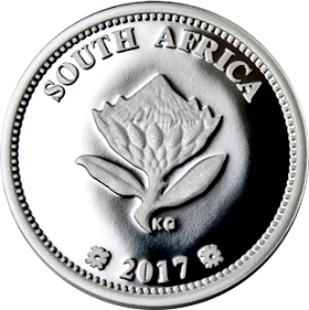 2017 Silver Tickey Silver Heart Transplant Proof Coin South African Inventions Tickey Coin obv