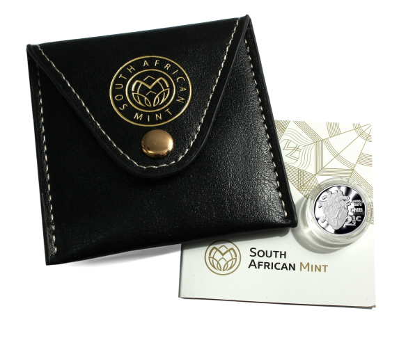 2017 Silver Tickey Silver Heart Transplant Proof Coin South African Inventions Tickey composite rev