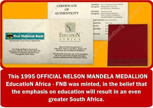 1995_Mandela_Gold_Quarter_oz_FNB_Education_Africa_cert_and_box