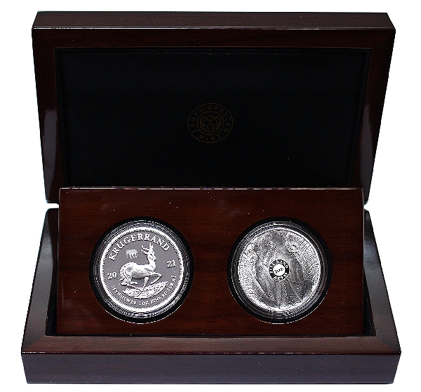 2021 Silver 1oz KR Elephant Privy Mark Big Five Series II coin open box