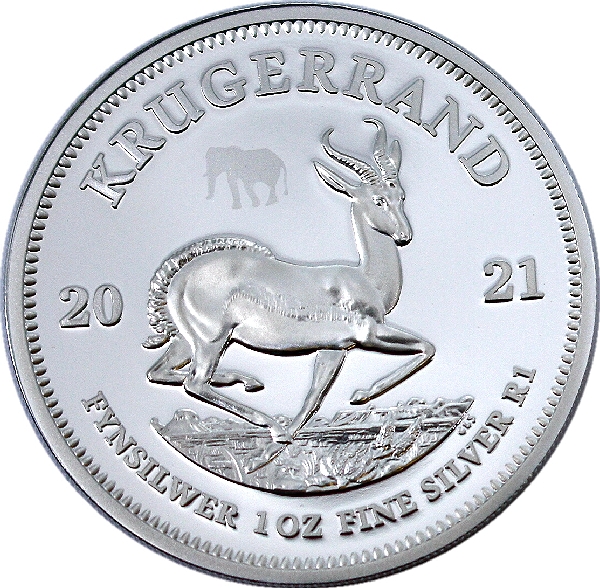 2021 Silver 1oz KR Elephant Privy Mark Big Five Series II coin rev