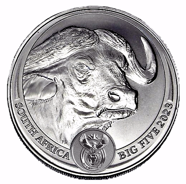 2023 1oz R5 Fine Silver Buffalo Brilliant Unc Big Five Series II Coin ob