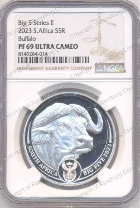 2023_Silver_1oz_Big_Five_Series-2_Buffalo_PF69_obn