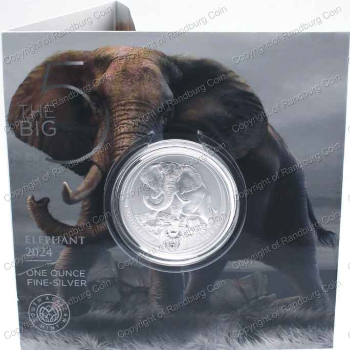 2024_1oz_R5_Fine_Silver_Elephant_Brilliant_Unc_Big_Five_Series_ III_Front