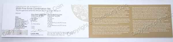 2025_1oz_Fine_Silver_Kruger_and_Big_Five_Lion_Series_III_Combo_Set_cert
