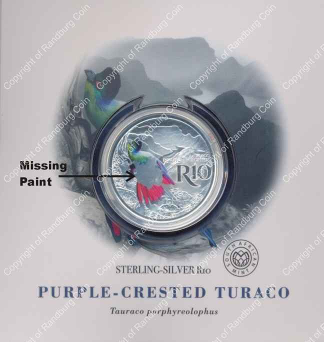 2019_R10_1oz_Sterling_Silver_Colour_Crown_Purple-Crested_Turaco_Err_coin_ob
