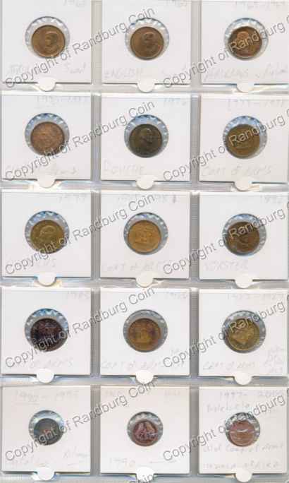 SA Variety of Coppers cents ob