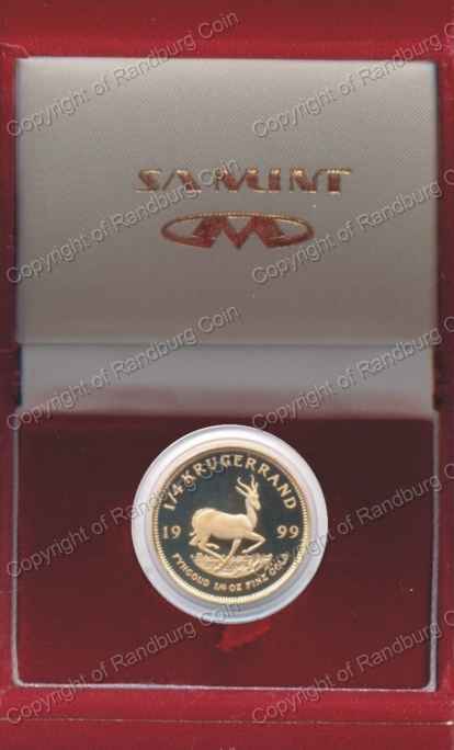 1999_Gold_Proof_KR_1-4_oz_coin_in_red_box_rev