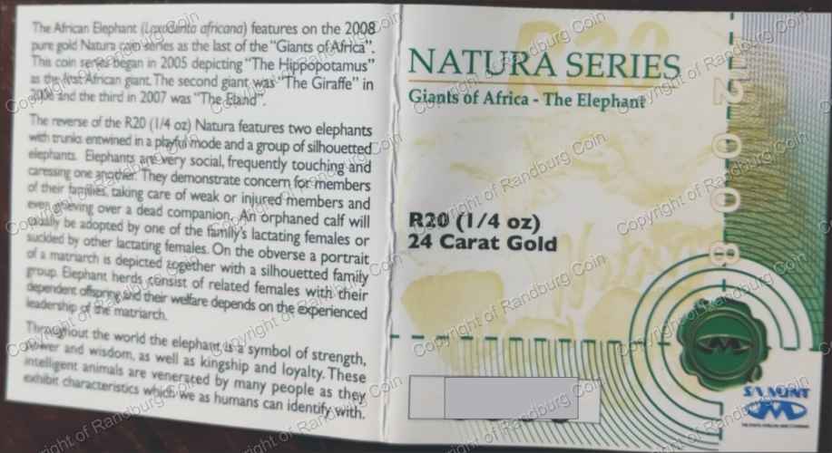 2008_Gold_Elephant_Quarter_oz_Cert_ob