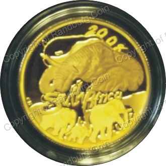 2008_Gold_Elephant_Quarter_oz_Coin_ob