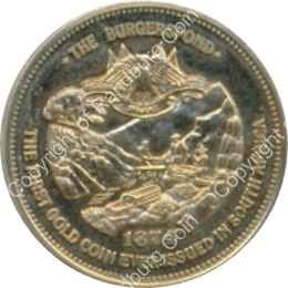 SA Burgerspond 9ct gold medallion rev