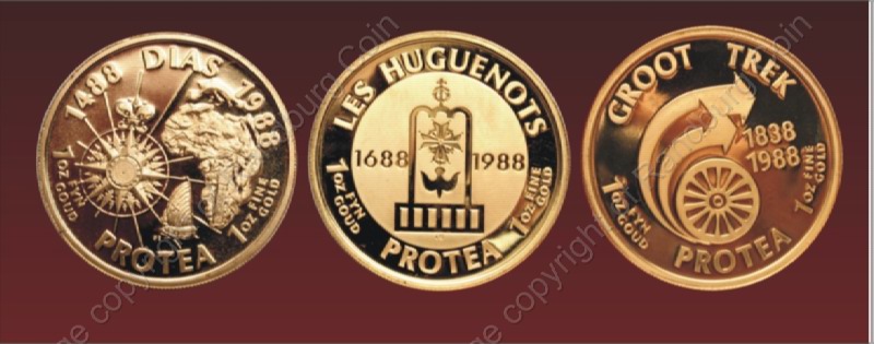 1988_Protea_3X_1oz_Gold_Set_Diaz_Huguenots_and_Trek_coins_rev