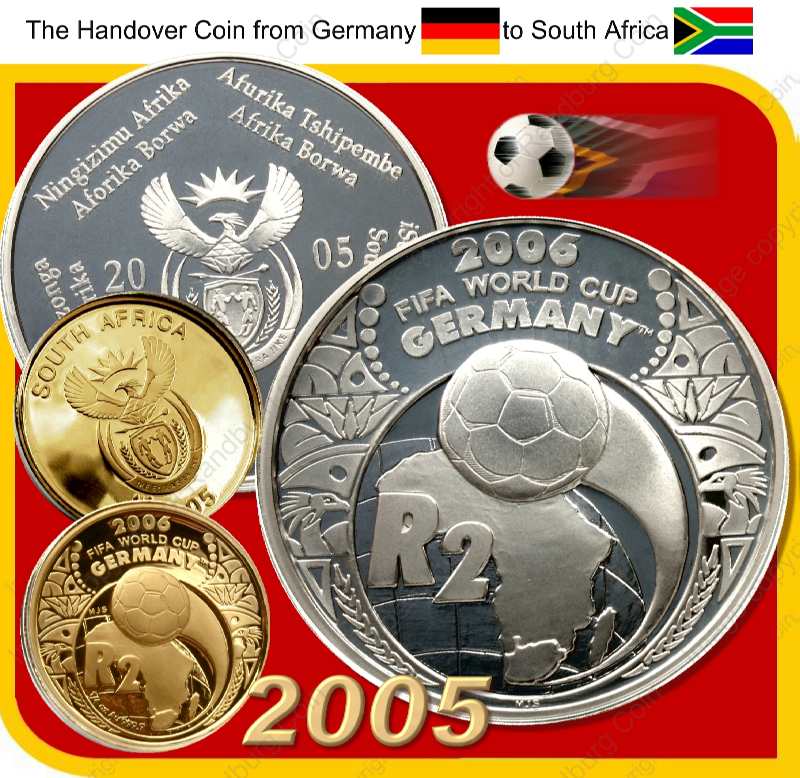 2005_FIFA_Gold_Proof_Quarter_oz_and_Silver_1oz_Collector_Handover_Set_ob_and_rev