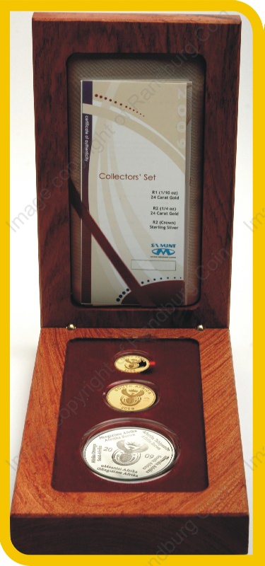 2009_FIFA_Gold_Proof_Quarter_and_10th_oz_and_Silver_1oz_Collectors_Set_open_box_no_mintmark_ob