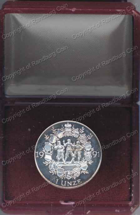 1991_Swiss_Conferation_700th_Anniv_Silver_Medal_Box_rev