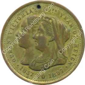 Australia 1897 Q Victoria diamond Jubilee medallion ob