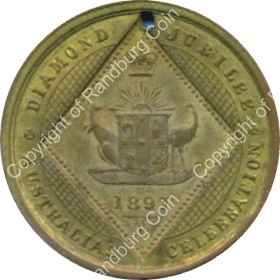 Australia 1897 Q Victoria diamond Jubilee medallion rev