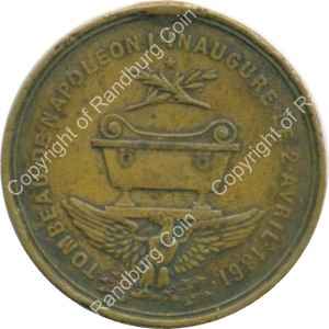 France 1861 Napoleon 1 Inauguration of Tomb medallion rev