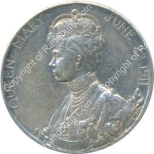 GB 1911 George V Crowned June 22 1911 Silver medal rev