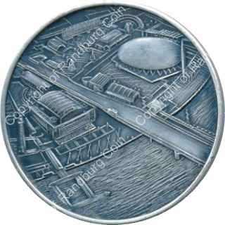 GB 1951 Festival of Britain silver medallion rev