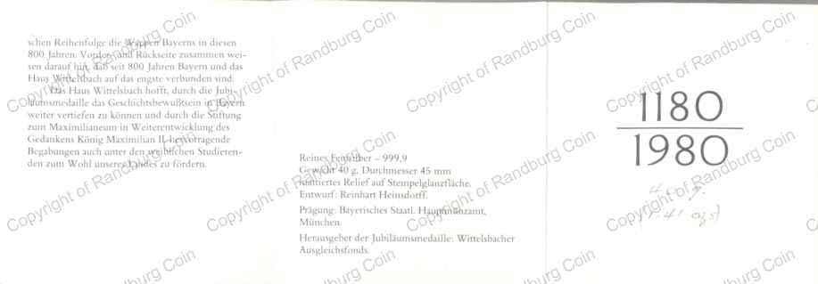 German_1980_Silver_800th_Anniv_Wittelsbach_Cert_ob