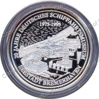 Germany_1995_Pure_Silver_Medallion_20yr_Maritime_Museum_ob