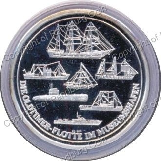 Germany_1995_Pure_Silver_Medallion_20yr_Maritime_Museum_rev