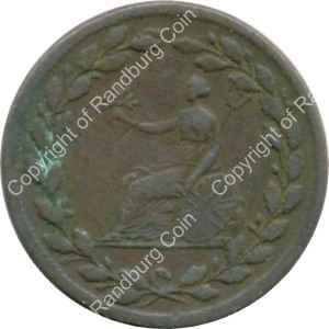 Great Britain 1813 Half penny lion token ob