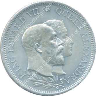 Great Britain 1902 Coronation of King Edward vii copper zinc medallion ob