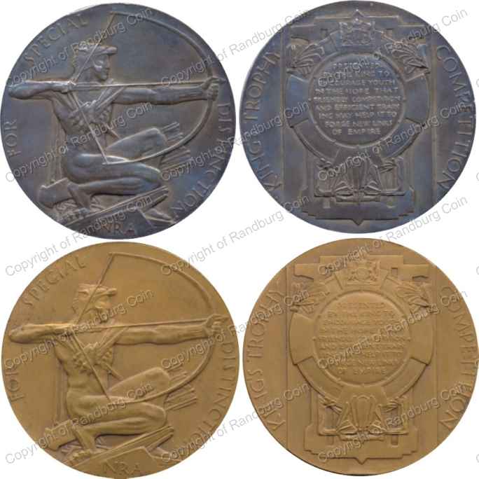 Other ** NRA Kings Trophy Competition Bronze and Silver Medallions