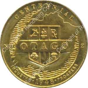 New Zealand 1948 Otago centennial medallion ob