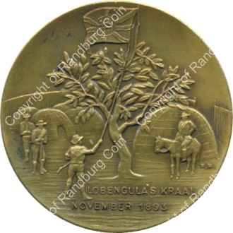 Rhodesia 1967 LS Jameson Lobengula kraal medallion rev