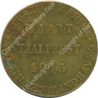SA 1913 Jong ZA Maart Taalfest medallion rev