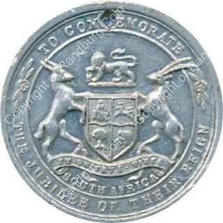 SA 1935 KingGeorge v and Mary jubilee of their reign medallion rev
