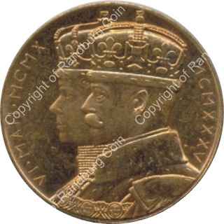 SA 1935 Union of SA KingGeorge v silver jubilee medallion 2ob