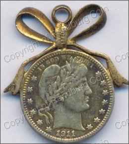 USA_1911_Silver_Quarter_dollar_Brooch_ob