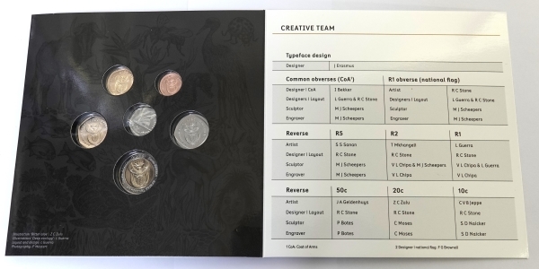 2025 South African Uncirculated Coin set open ob