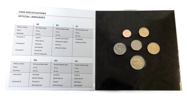 2025 South African Uncirculated Coin set open rev