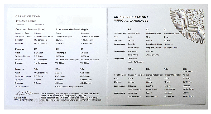 2025 Proof Coin with Silver 20c Set Cert