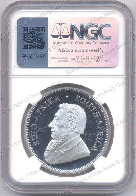 2019_Fine_Silver_Proof_1_oz_P70_Krugerrand_rev