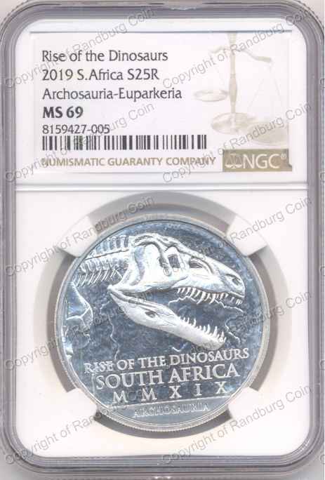 2019_1oz_Fine_Silver_R25_Archosauria_Dinosaurs_Natura_MS69_obn