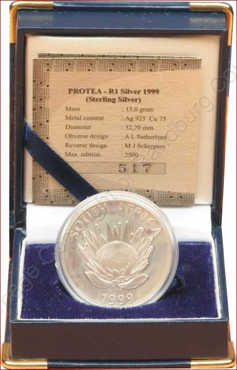 1999_Silver_R1_Proof_Protea_Goldmine_box_ob