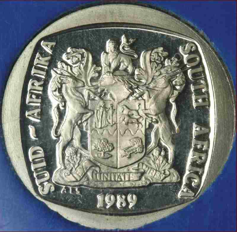 Nickel Proof R2 Coin In Blue Perspex Holder Mintage 3718