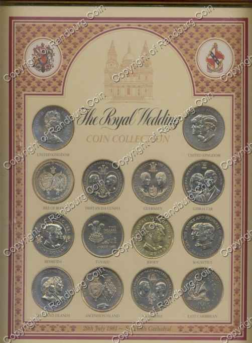 Great Britain Prince Charles And Lady Diana Royal Wedding Coin Collection
