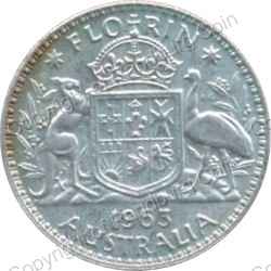 Australia_1963_Florin_rev